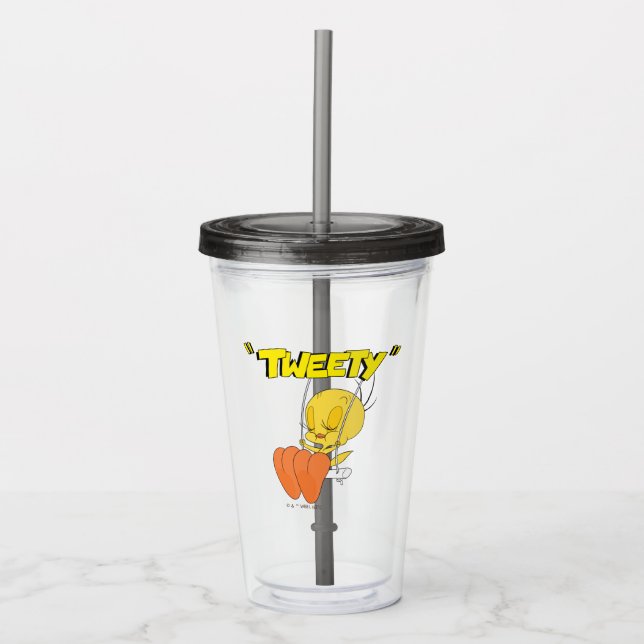 Vaso Acrílico LOONEY TUNES™ Retro Laughs| TWEETY™ (Anverso)