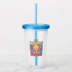 Vaso Acrílico LOONEY TUNES™ TWEET™ Felices Fiestas