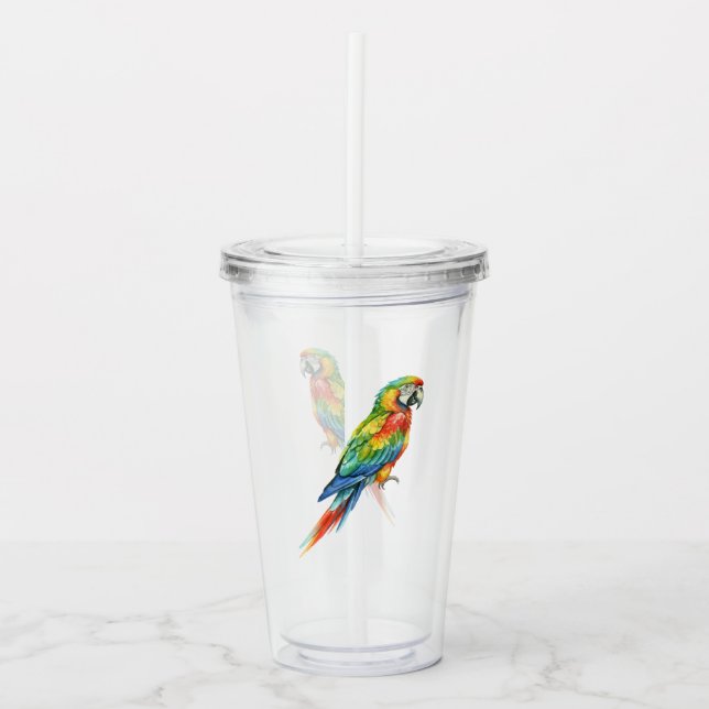 Vaso Acrílico Loro (Anverso)