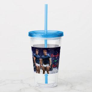 Vaso Acrílico Los árboles de Navidad brillantes de SlipperyJoe d
