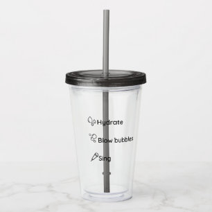 Vaso Acrílico Los cantantes estrellaron el Tumbler