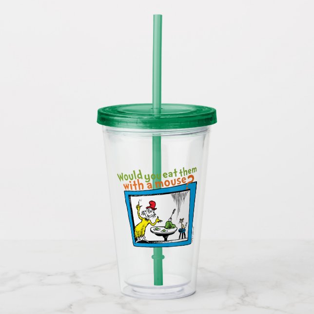 Vaso Acrílico ¿Los comerías con un ratón? (Anverso)