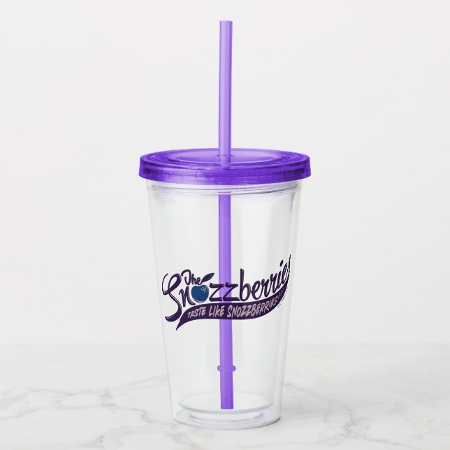 Vaso Acrílico ¡Los Snozzberries Gustan Como Los Snozzberries! (Anverso)