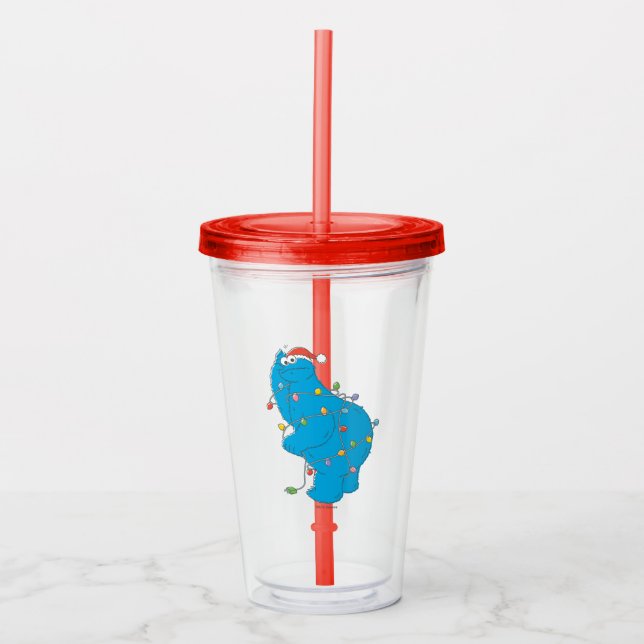 Vaso Acrílico Luces de Navidades de Monstruo de Cocina de Vintag (Anverso)