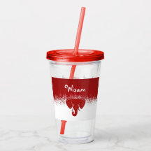 Lucky Red Elephant Acryler Tumbler