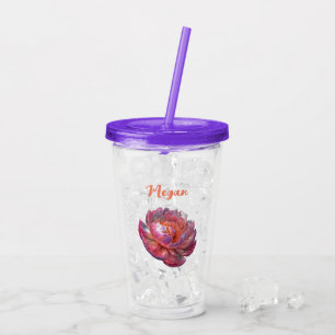Vaso Acrílico Luminoso Peony Blossom