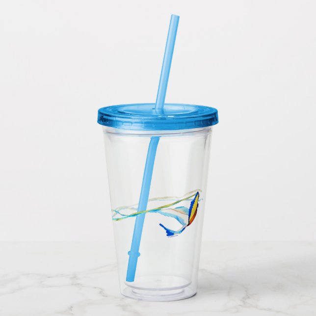 Vaso Acrílico Macaw Kite (Reverso)