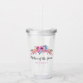 Vaso Acrílico Madre de la flor de Groom personalizada