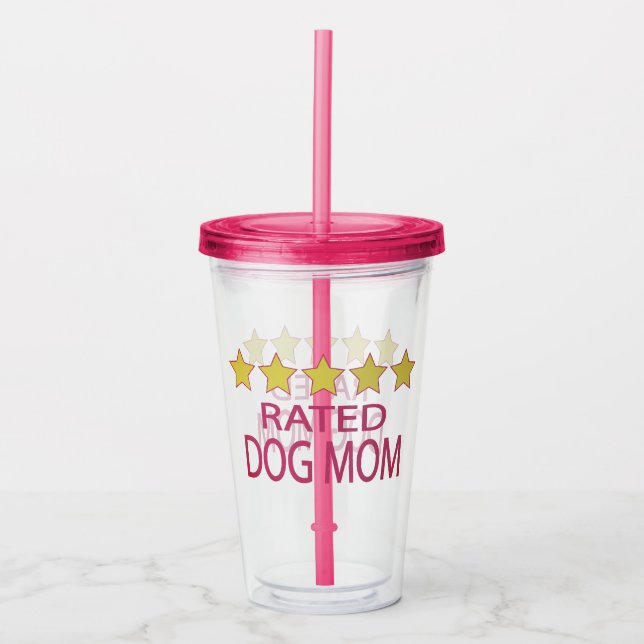 Vaso Acrílico Madre del perro de cinco estrellas (Anverso)