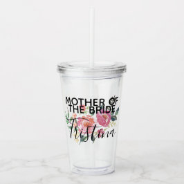 Vaso Acrílico Madre personalizada de la novia