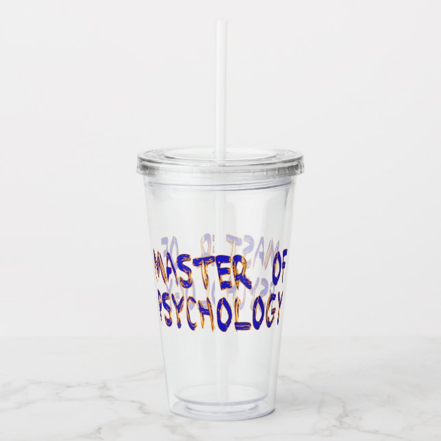 Vaso Acrílico Maestría en Psicología (Anverso)