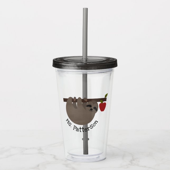 Vaso Acrílico Maestro eslovaco del árbol de manzanas (Anverso)