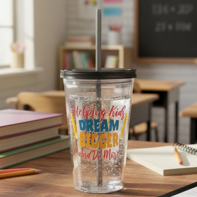 Vaso Acrílico Maestros que Sueñan en Grande (Subido por el creador)