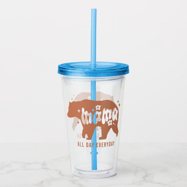 Vaso Acrílico Mama Bear (Anverso)