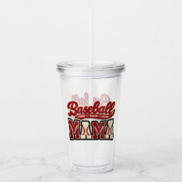 Vaso Acrílico Mamá de béisbol