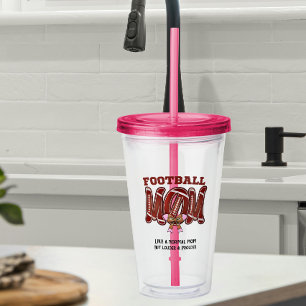 Vaso Acrílico mamá de fútbol juegos divertidos día de la madre