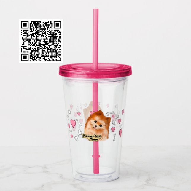 Vaso Acrílico Mamá pomerana (Subido por el creador)