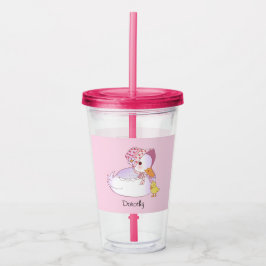 Vaso Acrílico Mamá Y Pato De Bebé