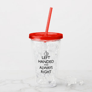 VASO ACRÍLICO MANO IZQUIERDA Y SIEMPRE TUMBLADOR ACRÍLICO DERECH