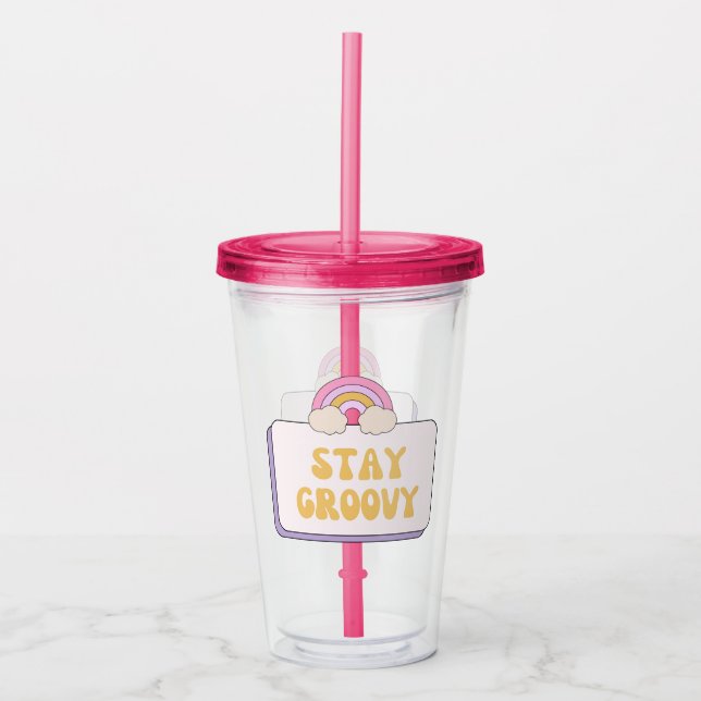 Vaso Acrílico Mantente genial (Anverso)