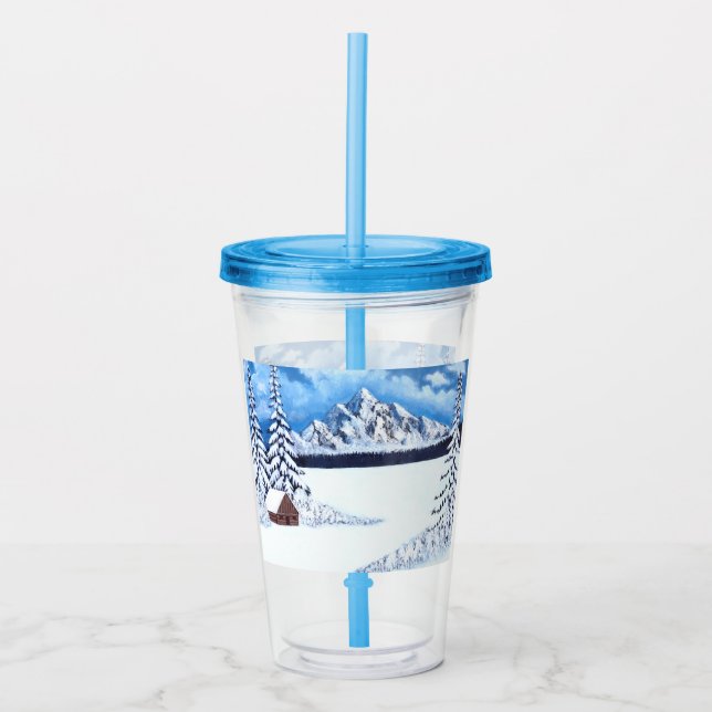 Vaso Acrílico Maravilla de Invierno (Anverso)