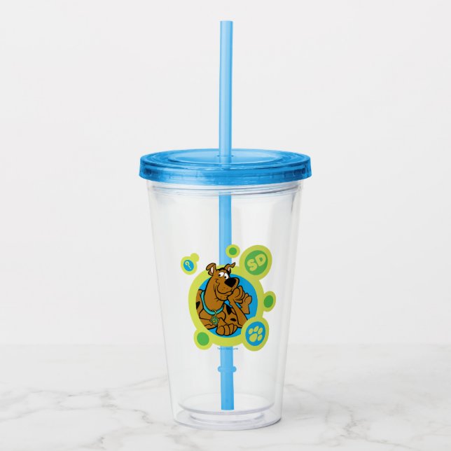 Vaso Acrílico Marca SD de los círculos Scooby-Doo (Anverso)