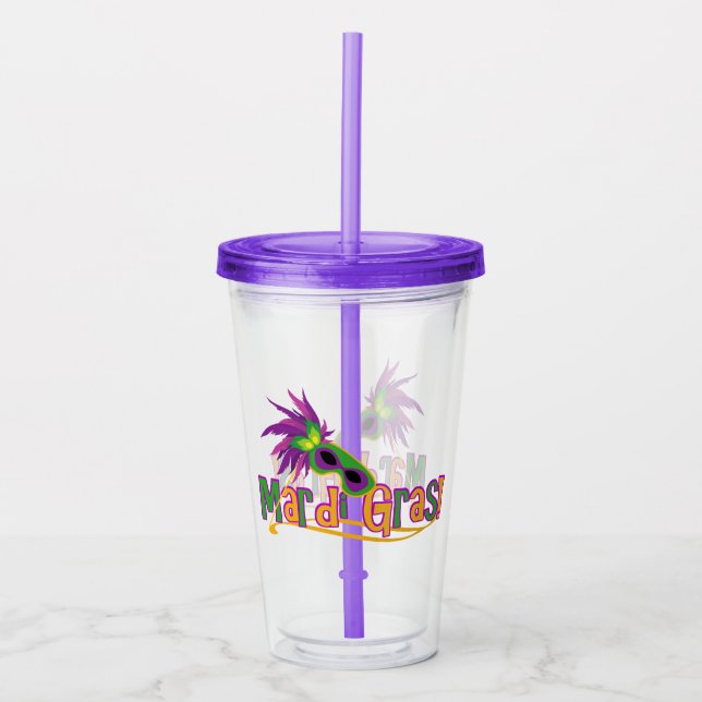 Vaso Acrílico Mardi Gras (Anverso)