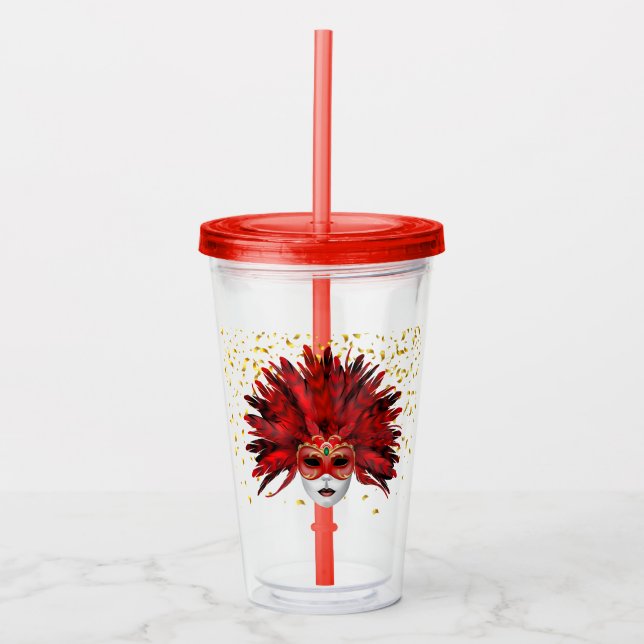 Vaso Acrílico Mardi Gras (Anverso)