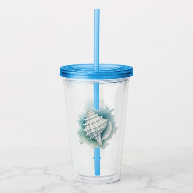 Vaso Acrílico Marea costera/náutica (Anverso)