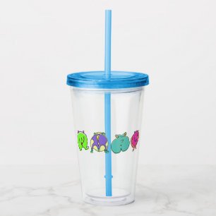 Vaso Acrílico Marismas de Hamster coloridas