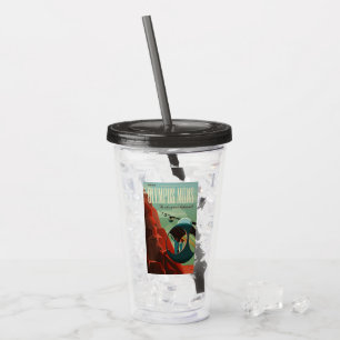 Vaso Acrílico Marte Olympus Mons Sistema Solar Volcán Más Alto