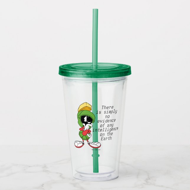 VASO ACRÍLICO MARVIN EL PENSAMIENTO MARTIAN™ (Anverso)