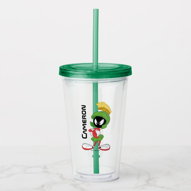 Vaso Acrílico MARVIN THE MARTIAN™ | Armas cruzadas (Anverso)