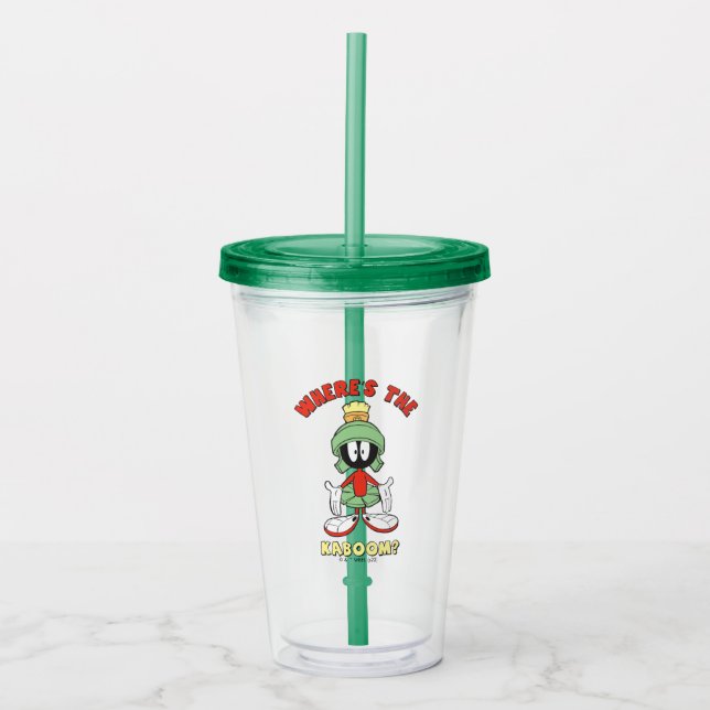 Vaso Acrílico MARVIN THE MARTIAN™ ¿Dónde está el Kaboom? (Anverso)
