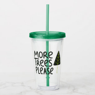 Vaso Acrílico Más árboles, por favor