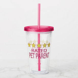 Vaso Acrílico Mascota principal de cinco estrellas