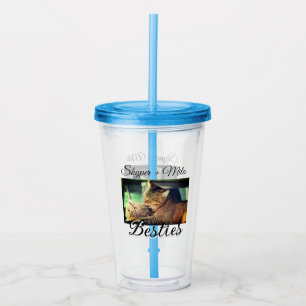 Vaso Acrílico Mascotas amigos bestias agregar nombre mascota fot