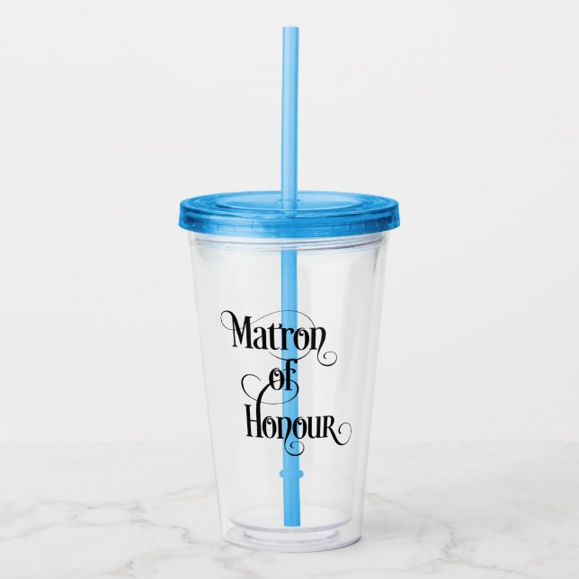 Vaso Acrílico Matrón de honor (Anverso)