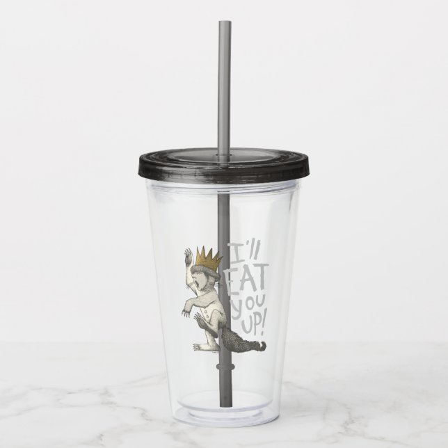 Vaso Acrílico Máximo | Te Comeré! (Anverso)