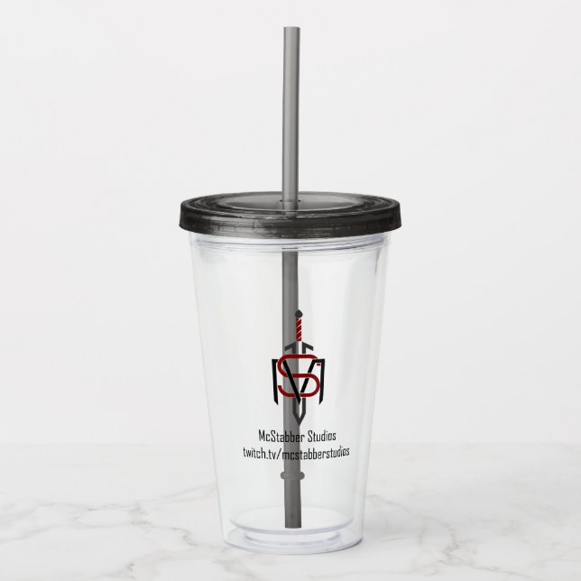 Vaso Acrílico McStabber Studios (Anverso)