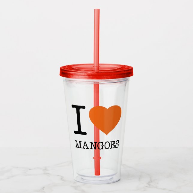 VASO ACRÍLICO ME ENCANTAN LOS MANGOS (Anverso)