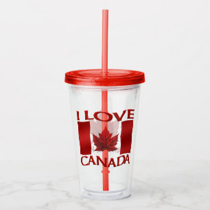 Vaso Acrílico Me encantan los regalos personalizados de Canadá e