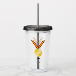 Vaso Acrílico Medalla al Mejor Papá Día del Padre