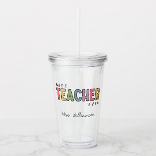 Vaso Acrílico Mejor Apreciación Colorida De Maestros