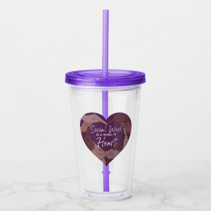 Vaso Acrílico Mes de trabajo social Tumbler