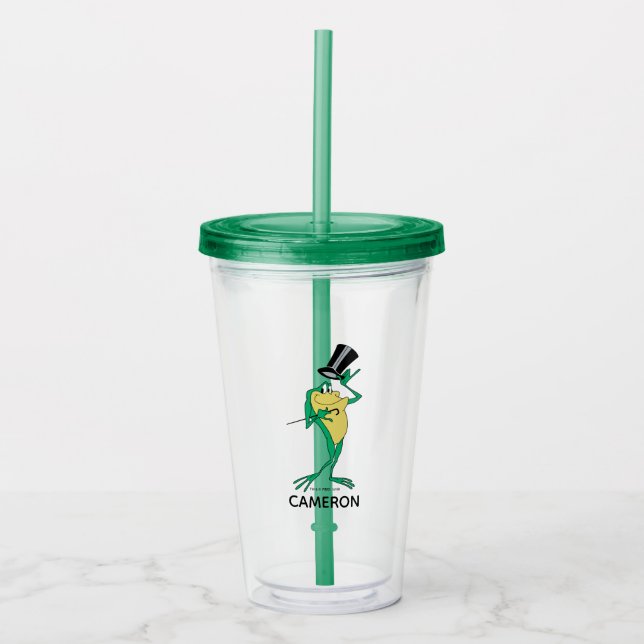 Vaso Acrílico Michigan J. Frog en color (Anverso)