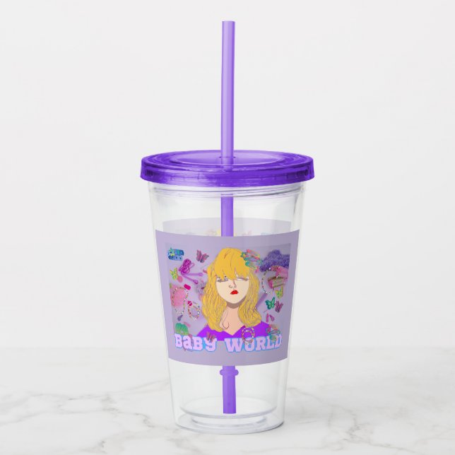 Vaso Acrílico Mikitiez premier película noche princesa muñeca ve (Anverso)