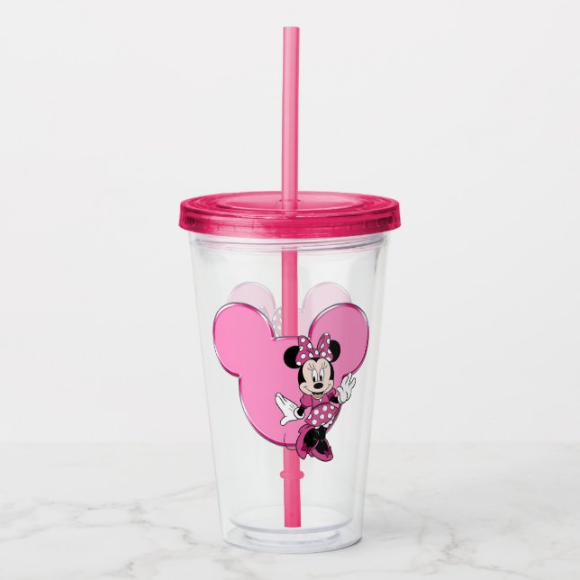 Vaso Acrílico Minnie (Anverso)