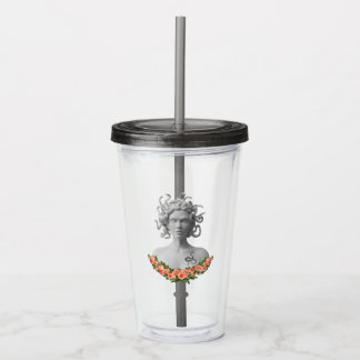 Vaso Acrílico Mitología griega de Medusa Gorgon