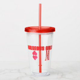 Vaso Acrílico MMM Tumbler acrílico femenino